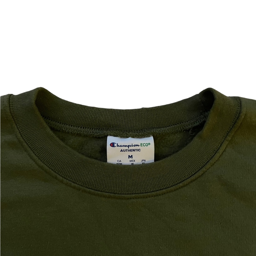 champion x assholes live forever green oversized crewneck sweatshirt sweater - Picture 4 of 5